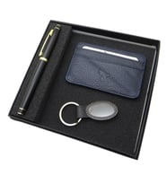 Signator D388 İsme Özel Set - Deri Kartlık + Anahtarlık  + Kalem Seti  İsme Özel Hediyelik Set (Karışık)