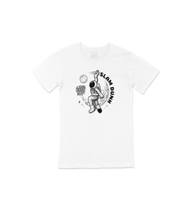 Slam Dunk Astronot Beyaz Tişört