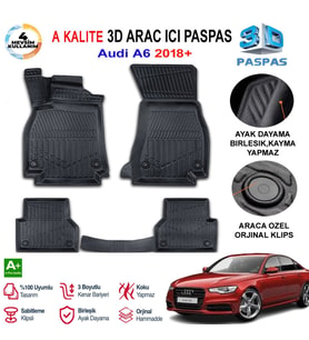 Audi A6 3D Paspas Havuzlu Pro 2018 Sonrası