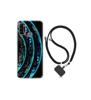 Infinix Hot 9 Play Kılıf Silikon Desen Boyun Askılı Planets 1703
