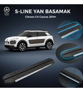 Citroen C4 Cactus S-Line Premium Krom Yan Basamak   2014 Sonrası