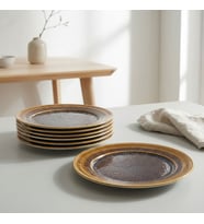 GÜRAL PORSELEN Güral 6 Adet 20 Cm Pasta Tabağı Reaktif Saura 137
