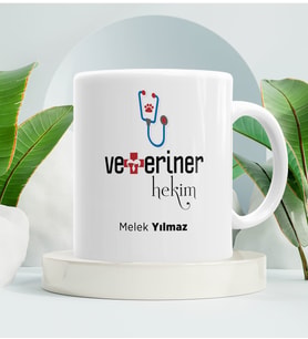Veteriner Hekime Heediye Kupa Bardak Beyaz 001