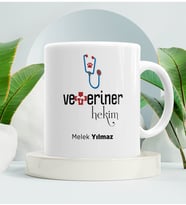 Veteriner Hekime Heediye Kupa Bardak Beyaz 001