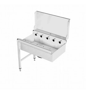 Electrolux Professional Derin Hazneli Ve Sırtlı Kısa Silindirli Konveyör, 900 Mm HSSRDB9SB