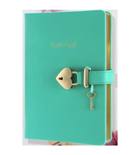 Vj Defter Hush Hush Kilitli 13x18 80 GR 160 YP Çizgili Lila 1333