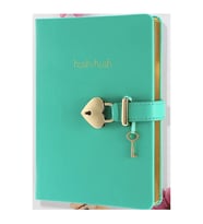 Vj Defter Hush Hush Kilitli 13x18 80 GR 160 YP Çizgili Lila 1333