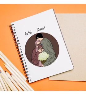 Sevgili Tasarımlı Kişiye Özel Defter