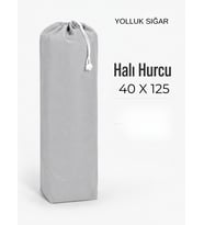 Beylini 40x125 Halı Hurcu Yolluk Sığar Lastikli Nefes Alabilir Kokmaz Tela Lastikli Halı Kılıfı Poşeti Ambalajı Taşınma Çantası Yorgan Çamaşır Yastık Saklama Torbası Gri Renk