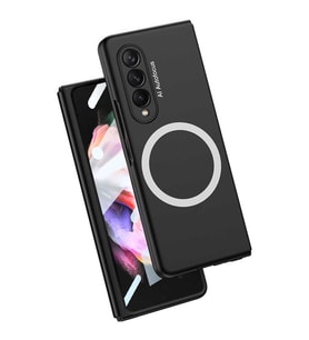 Samsung Galaxy Z Fold 3 Kılıf Magsafe Kıpta Sert Kapak (Siyah)