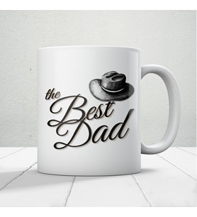 The Best Dad Baskılı Babalar Günü Kupa Bardak