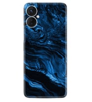 Tecno Spark 9T Kılıf Resimli Desenli Baskılı Silikon Blue MArble 1379