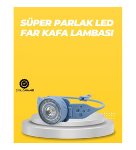 Mey İthalat® Kampçı Kafa Lambası Su Geçirmez Çok Modlu LED
