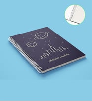 Co Notes 15x21 Calm Distant Worlds Kareli Defter - GDTK-906132