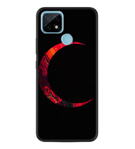 Realme C11 C21 C21Y C25Y C11 2021 Kılıf Desemli Silikon Red Moons 1747