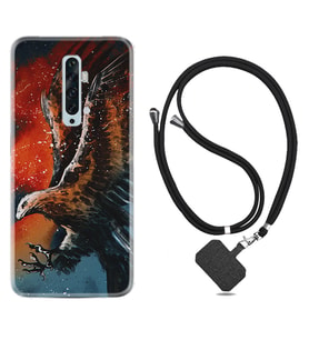 Oppo Reno 2Z 4 Lite 4 Pro 5 6 7 A31 Kılıf Boyun Askılı Silikon Kartal Uçarken 1718