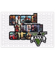 Grand Theft Auto Gta Logo Puzzle 240 Parça Yapboz