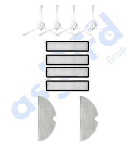 Dreame D9,D9 Max,L10 Pro,D9 Pro Uyumlu 4 Yan Fırça 4 Filtre 2 Mop PKT-iasgf0000133