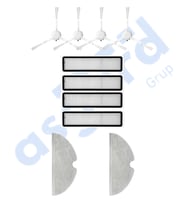 Dreame D9,D9 Max,L10 Pro,D9 Pro Uyumlu 4 Yan Fırça 4 Filtre 2 Mop PKT-iasgf0000133