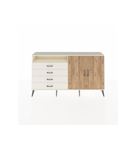 Arges Konsol 3 Raflı 4 Çekmeceli 2 Kapaklı 176x30x99 Aytaşı-Çam/Aytaşı