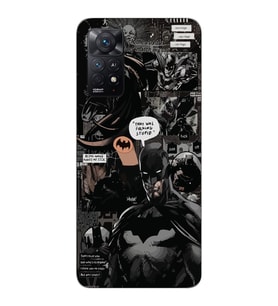 Redmi Note 11S - Note 11 Uyumlu Batman Aesthetic Tasarımlı Şeffaf Telefon Kılıfı