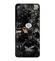 Redmi Note 11S - Note 11 Uyumlu Batman Aesthetic Tasarımlı Şeffaf Telefon Kılıfı