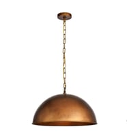 Mylights Retro Rustik Fırcalı Bakır Eskitme Patina Avize
