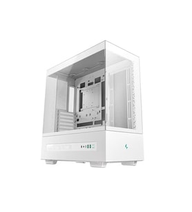 DeepCool ATX Mid Tower Panoramik Temperli Cam Dijital Ekranlı Beyaz Bilgisayar Kasası