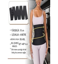 Waist Inceltici Unisex Zayıflatıcı Bele Dolamalı Bel Vücut Korsesi Kum Saati 3m Sarma