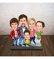 KİŞİYE ÖZEL KARİKATÜR BİBLO geniş aile 1