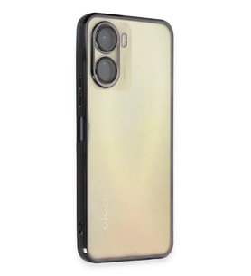 Mey İthalat® Vivo Y16 Kılıf Lensli Silikon - Siyah
