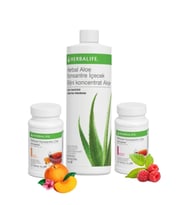 Ödem Atıcı Seti Ahududu+şeftali 50gr Çay+ Aloe Vera Içeceek 473ml