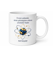 Nükleer Fizikçiye Kuantum Teorisi Radyasyon Atom Çekirdeği Kupa Hediye Bardak