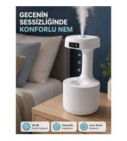 Mey İthalat® Ultrasonik Hava Nemlendirici 800 ml Aromaterapi Difüzör Ters Su Damlası Efektli