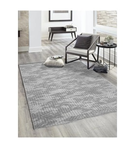 ElifÇe Home 120 x 150 cm Gri - Kaymaz Tabanlı, Dekoratif ve Yıkanabilir
