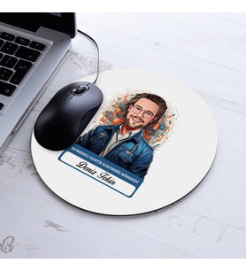 Kişiye Özel Hediye Karikatürlü En Başarılı Erkek Elektronik Mühendisi Mousepad