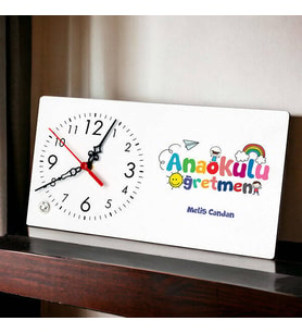 Anaokulu Öğretmenlerine Hediye Şık Masa Saati