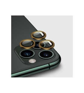 Apple iPhone 12 Pro Max Uyumlu Zore CL-02 Kamera Lens Koruyucu (Gold)