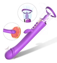 Esther Klitoris ve G-Spot Uyarıcı Emiş Güçlü Dil Simülasyon 4 in 1 Rabbit Vibratör