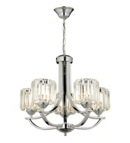AVONNI AV-65226-5K Krom Kaplama Modern Avize E27 Metal Kristal 55cm