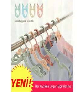 Taşınabilir Seyahat Askılığı Katlanabilir Portatif Askı Standı Pratik Kullanımlı Hafif Kompakt Mini (Çok Renkli)