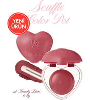 Yoğun Pigmentli Köpük Yapıda Kadife Bitişli Ruj & Allık Souffle Color Pot 24 Smoky Lilac