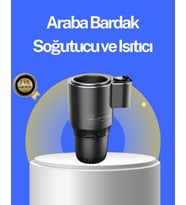 Araç İçi Isıtıcı Soğutucu Bardaklık 60°C Isıtma -4°C Soğutma