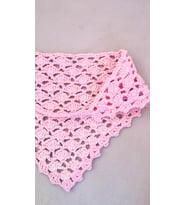 Örgü Bandana Pembe