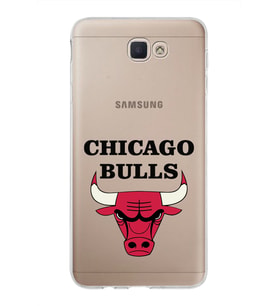 Samsung Galaxy J7 Prime 2 Kapak Chicago Bulls Tasarımlı Şeffaf Silikon Kılıf