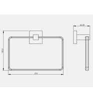 Serel Banyo Diagonal Kare Yuvarlak Havluluk 140104006 E.C.A