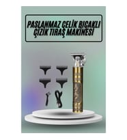 Mey İthalat® Saç Sakal Vücut Tıraş Makinesi Çizik Atma Makinesi Paslanmaz Çelik