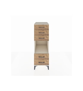 Kronos Dolap Tek Raflı 5 Çekmeceli 44x59x134 Aytaşı-Çam