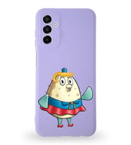 Samsung Galaxy M13 Uyumlu Lansman Kılıf Altı Kapalı İçi Kadife  Bayan Puff Tasarımlı  Kapak (Şeffaf)