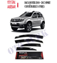 Dacıa Duster 2010-2017 Mugen Cam Rüzgarlığı Ön-Arka (Siyah)